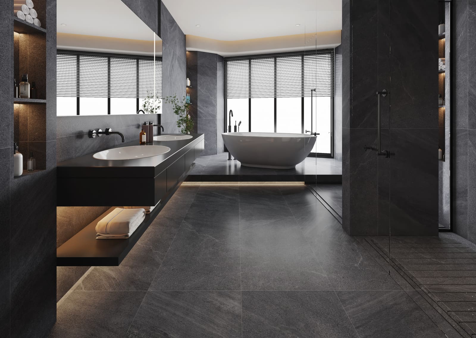 Italian Sandstone layered texture across a large continuous floor