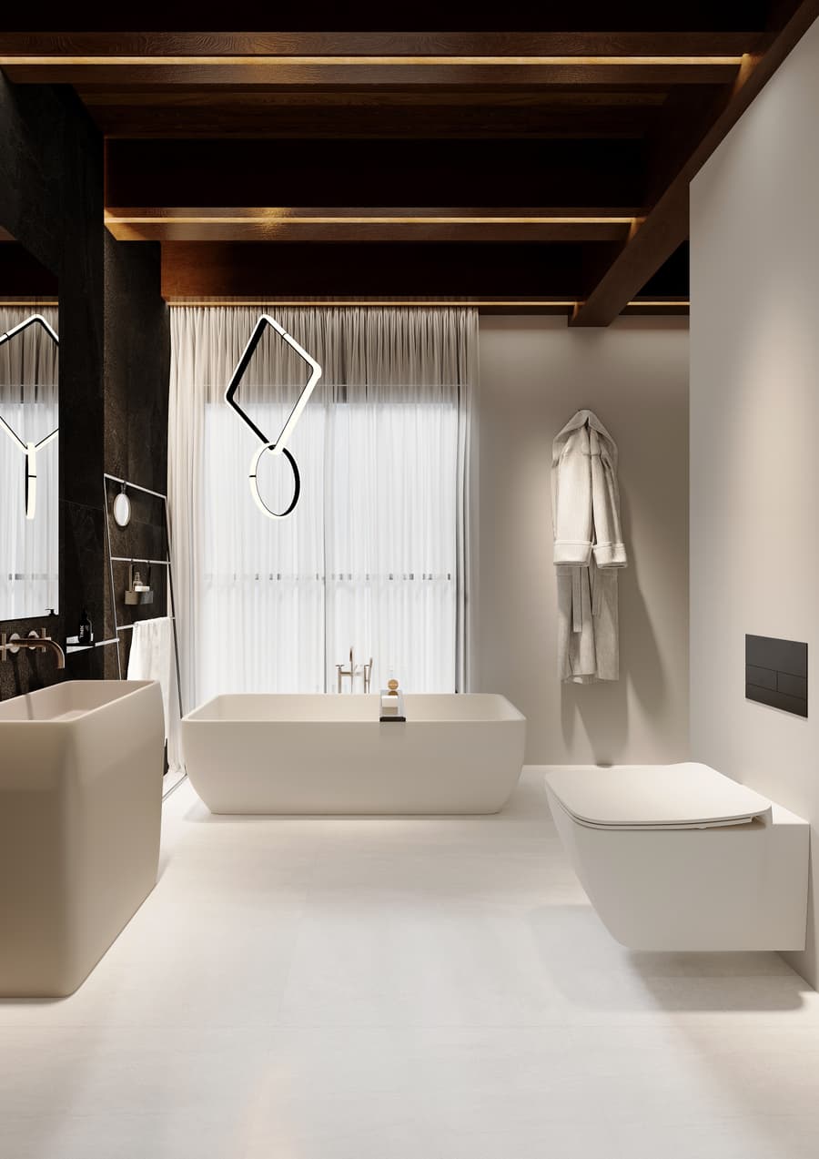 OSLO porcelain tile in a real interior setting